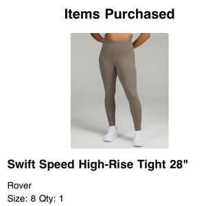 Lululemon Swift Speed Leggings